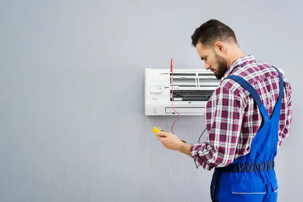 Selimiye klima gaz servisinde manometre ile ölçüm